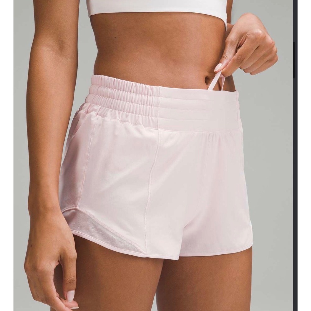 Lululemon Hotty Hot Shorts 2.5" Inseam Pink Coquette Cottagecore Running Yoga 2